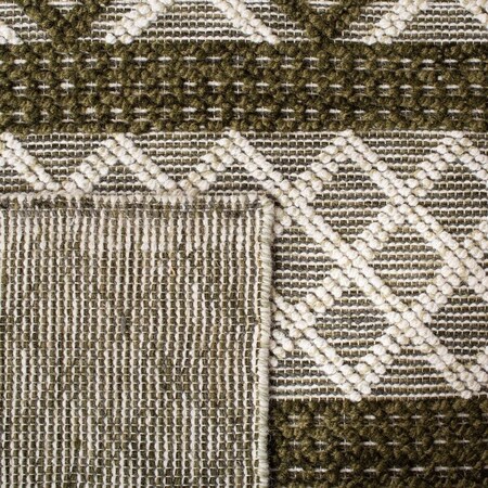 Safavieh 6 x 6 ft. Vermont Hand Woven Square Area Rug Ivory & Dark Green VRM211Y-6SQ